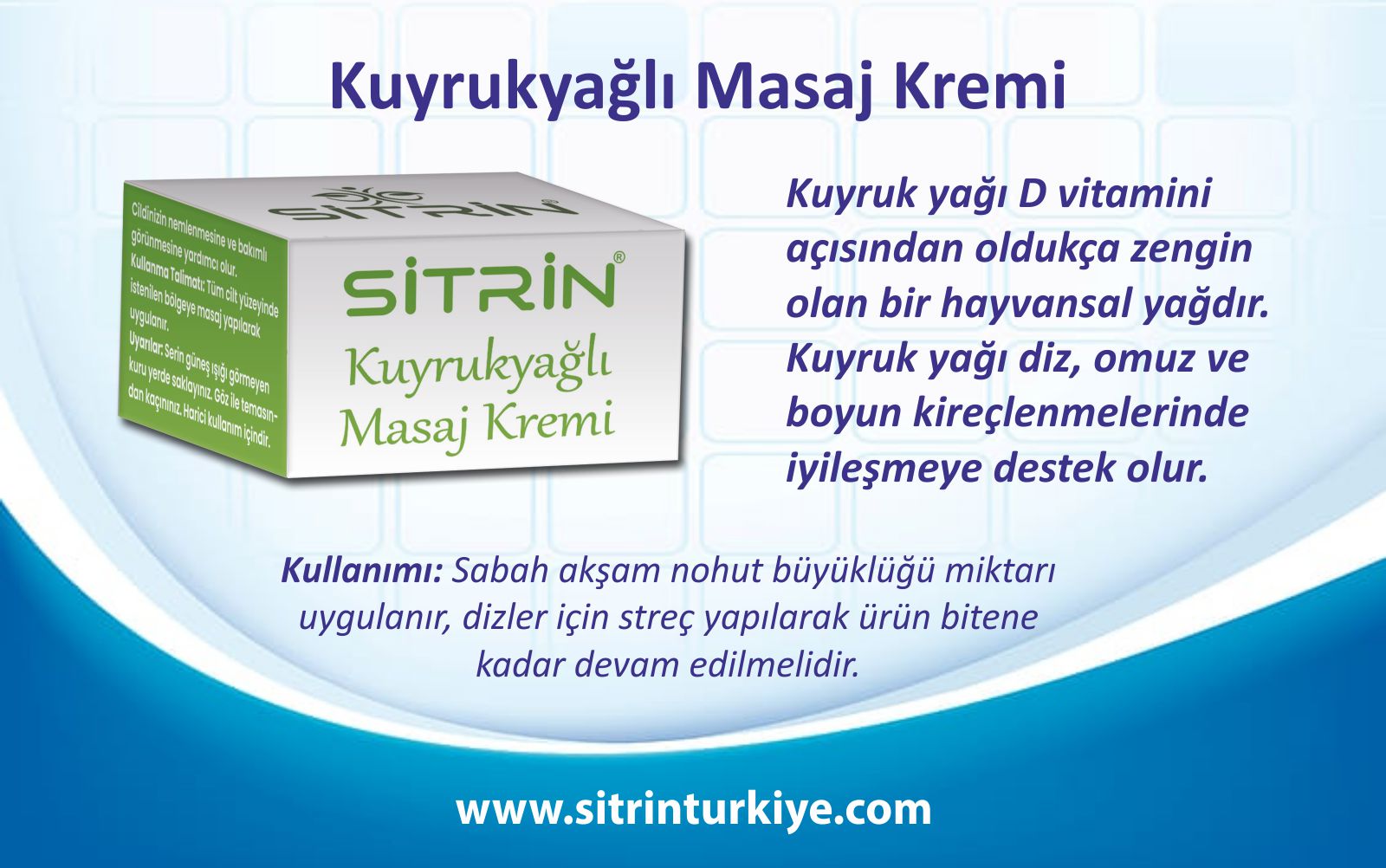 Kuyrukyağlı Masaj Kremi